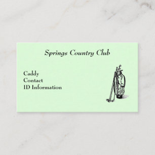 Carte Country Club Golf Caddy