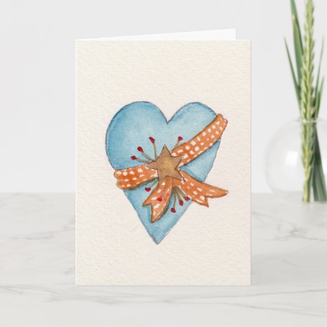 Carte Country Heart Valentine's Day sur mesure (Devant)