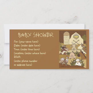 Carte Country Life 21 Baby shower