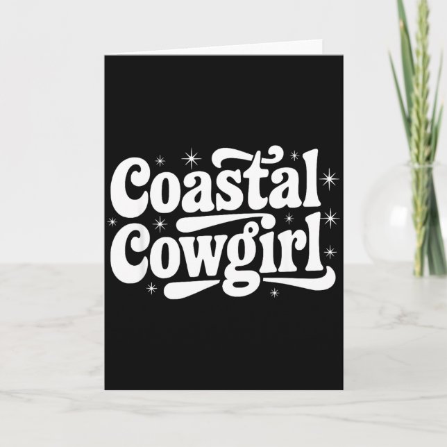 Carte Country Western Quote Saying Gift Summer Coastal C (Devant)