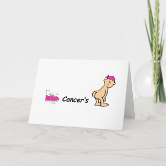 Carte coup de pied cancer cul