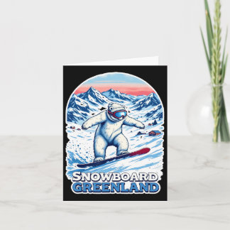 Carte Coup De Snowboard D'Ours Polaire Au Groenland