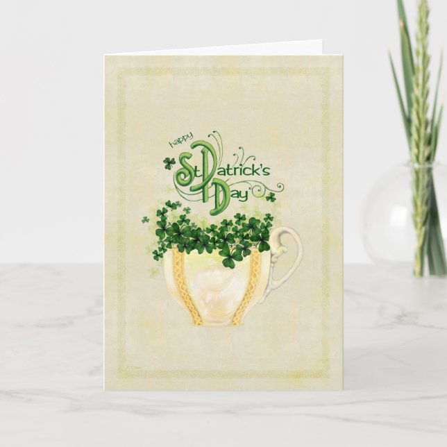 Carte Coupe de Cheer St. Patrick's Card (Devant)