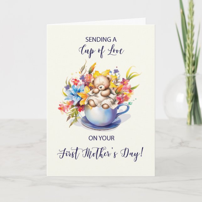 Carte Coupe de l'amour et des fleurs et de l'ours de la  (Devant)