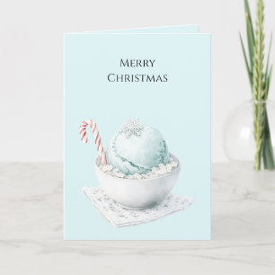Carte Coupe de Noël en canne à sucre