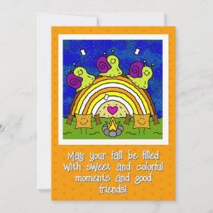 Carte Coupe d'escargots traversant le Rainbow Log Automn