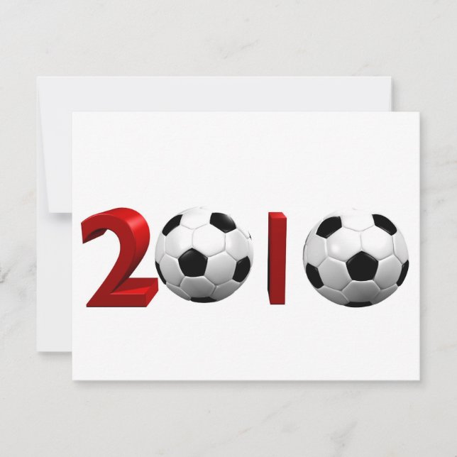 Carte Coupe du monde de football 2010 (Devant)