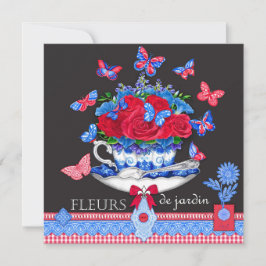 Carte Coupe Fleur Porcelain
