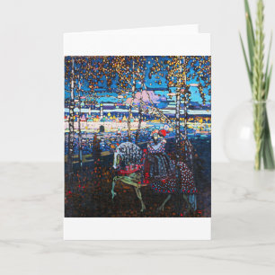 Carte Couple à cheval blanc, Wassily Kandinsky