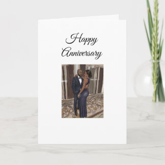 Carte Couple afro-américain - Anniversaire