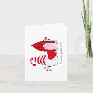 Carte Couple de gnomes Un amour comme gnome autre