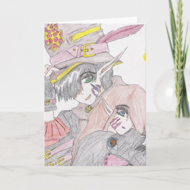 Carte Couple d'Halloween éffrayant (Devant)