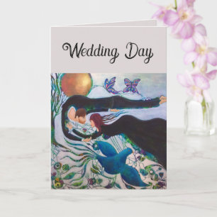 Carte Couple du jour de mariage en amour Art capricieux