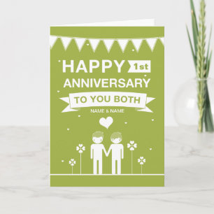 Carte Couple gay   Joyeux anniversaire