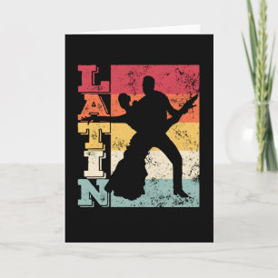 Carte Couple latin american dance