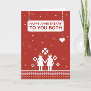 Carte Couple lesbien   Joyeux anniversaire