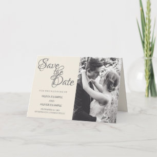 Carte Couple mariage en monochrome