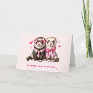 Carte Couple mignon en amour Anniversaire