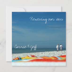 Carte Couple sur la plage de sable