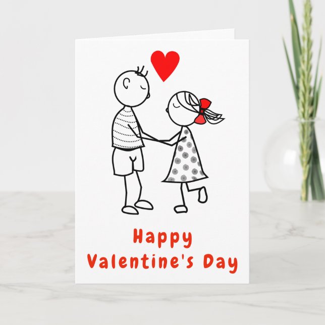 Carte Couple Valentine's Day (Devant)
