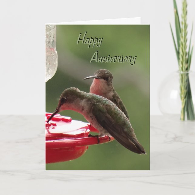 Carte Couples de colibri sur le conducteur toute (Devant)
