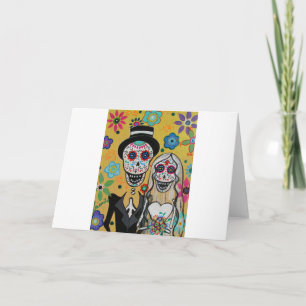 Carte couples de mariage de dIA DE LOS mUERTOS