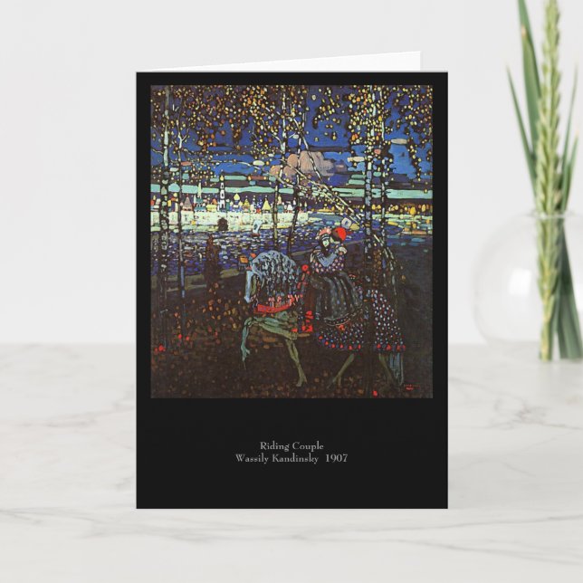 Carte Couples d'équitation par Wassily Kandinsky 1907 (Devant)