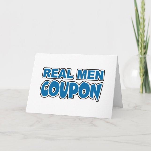 Carte Coupon homme réel (Devant)