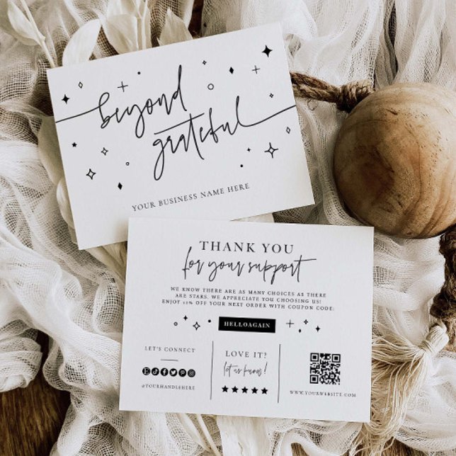 Carte Coupon Merci de marque pour petites entrepri (Créateur téléchargé)