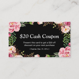 Carte Coupon Remise Pour Coiffure Style Beauté Sal