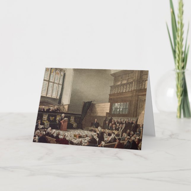 Carte Cour de l'Échiquier, Westminster Hall (Devant)