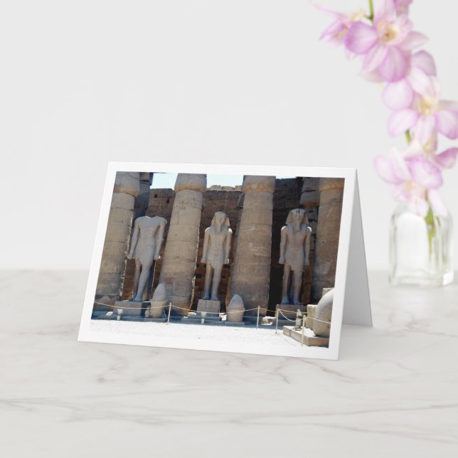 Carte Cour de Ramsès II dans le temple de Louxor (Orchidée)