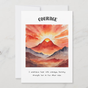 Carte Courage positif