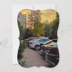 Carte Courbe Urbaine d'Heure Dorée - Personnalisab
