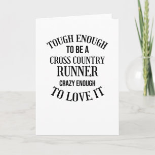 Carte Coureur de cross-country cadeau XC coureur de cros