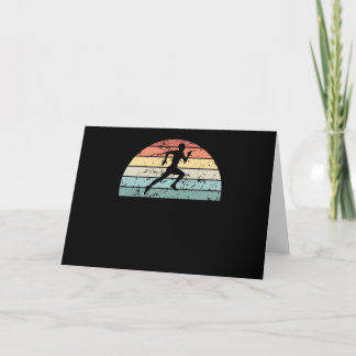 Carte Coureur Vintage Coucher de Soleil Rétro Lever du S