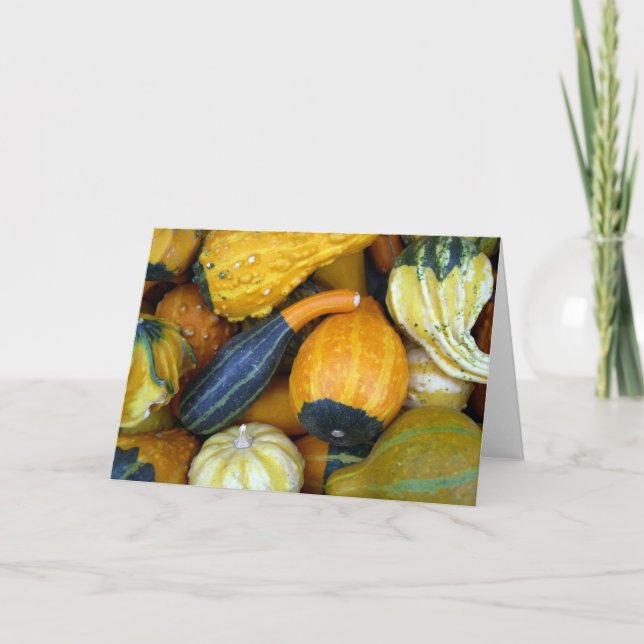 Carte Courges d'automne (Devant)