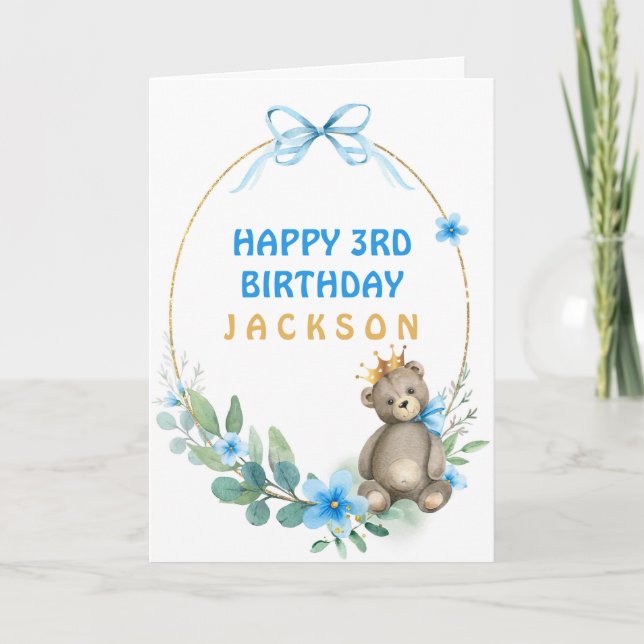 Carte Couronne d'or d'ours (Devant)