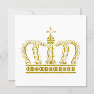 Carte Couronne d'or - luxe royal