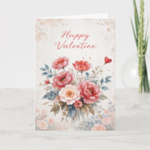 Couronne florale Saint-Valentin Élégant Joyeux Sai