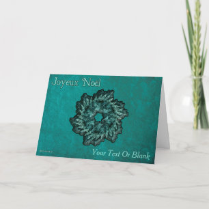 Carte Couronne fractale - Joyeux Noël