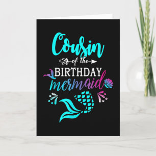 Carte Cousin De La Sirène D'Anniversaire