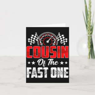 Carte Cousin du premier anniversaire de la voiture de co