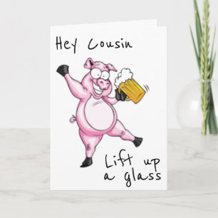 CARTE **COUSIN** PRÊT À CÉLÉBRER **CARTE D'ANNIVERSAIRE*