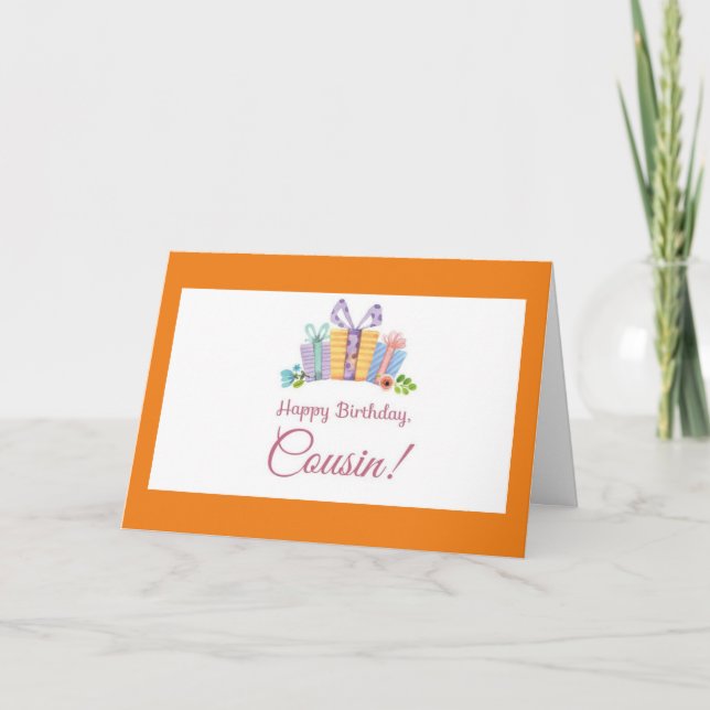 CARTE **COUSIN** VOUS FAITES TOUS LES JOURS UN AMOUR D'A (Devant)