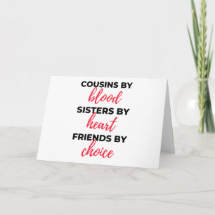 Carte Cousins By Blood Sisters By Heart 2