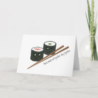 Coute Kawaii, personnages de sushi Anniversaire du