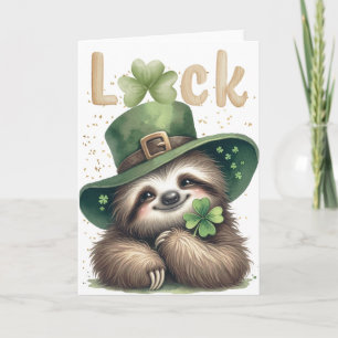 Carte Couverture de quatre feuilles de la Saint Patrick'
