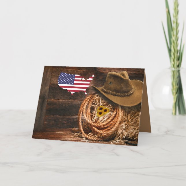 Carte Cowboy (Devant)