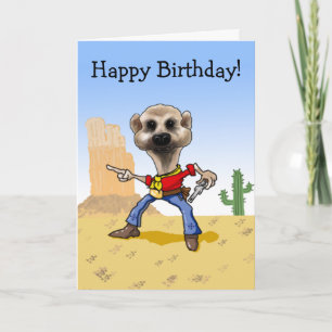 Carte Cowboy Meerkat